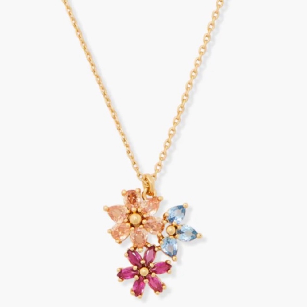 $88 Kate Spade First Bloom Cluster Pendant Necklace - Picture 8 of 8